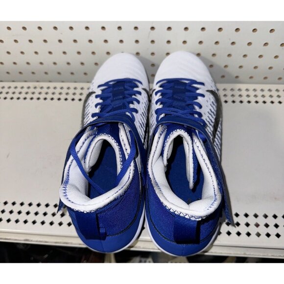 Nike Alpha Menace Pro 2 Mid Mens Football Cleats Size 13.5 Royal Blue White main image 7